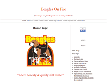 Tablet Screenshot of beaglesonfire.com